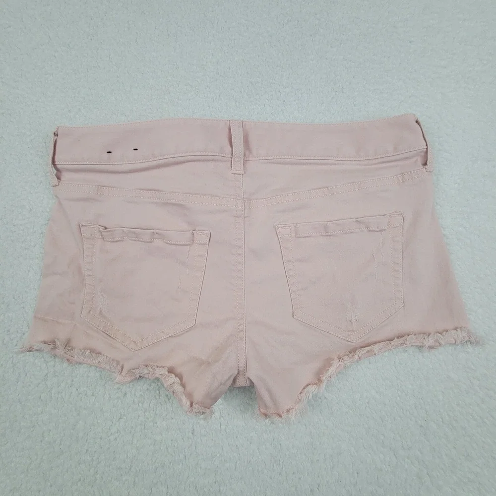Express Jeans Stretch Cutoff Shorts Womens 2 Pink Cotton‎ Blend Summer Casual